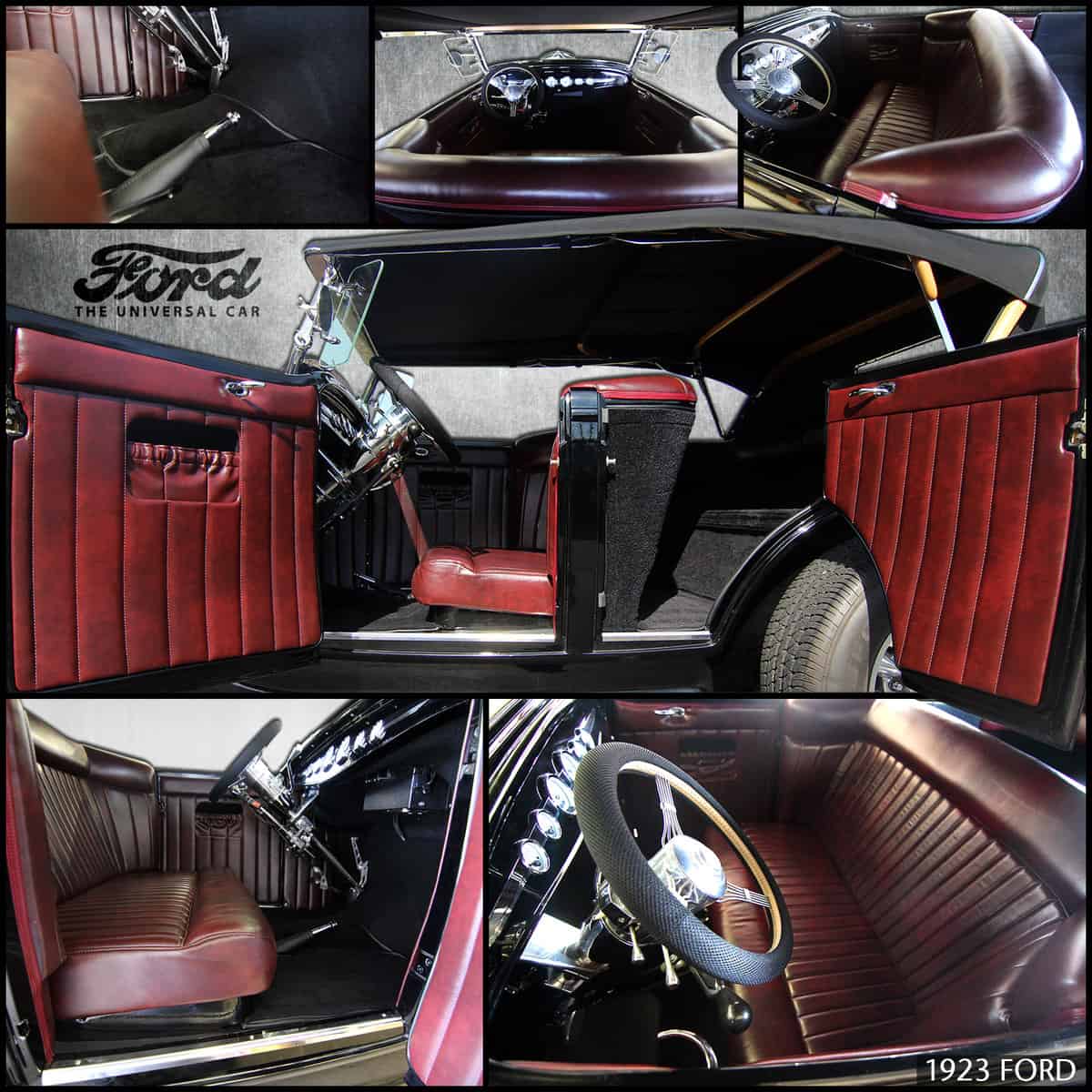 Automobile Upholstery Restoration / Automotive Fabric Repair- 1923 Ford