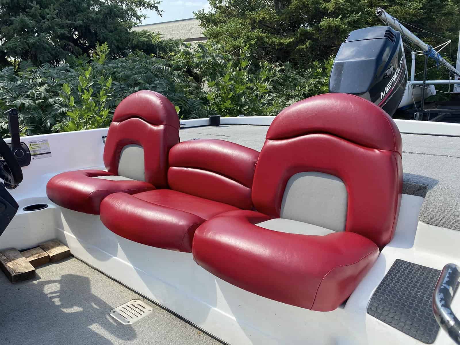Red Marine Bench Seat