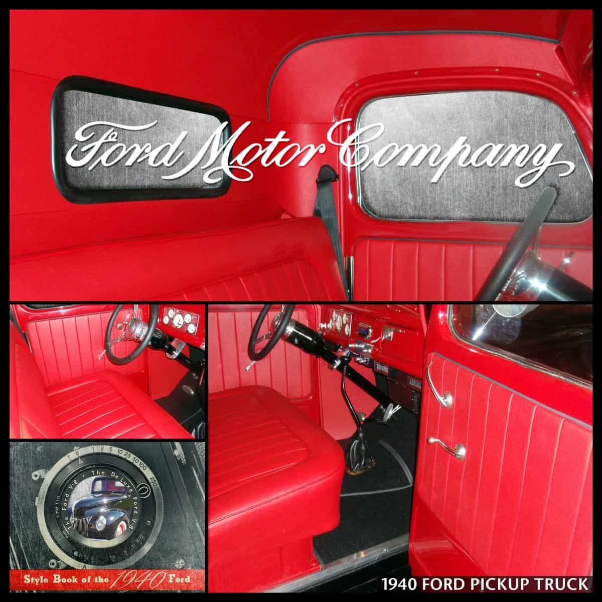 Automobile Upholstery Restoration / Automotive Fabric Repair - 1940 Ford Pickup Truck