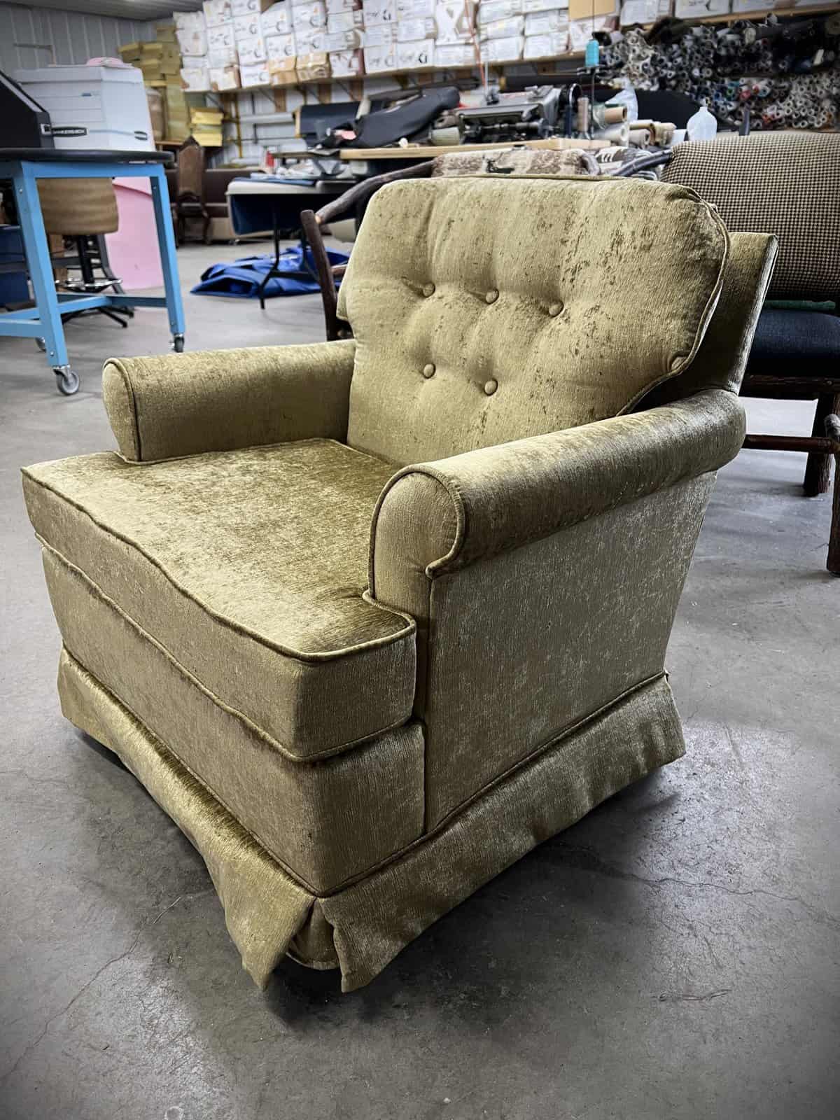 Velvet Armchair - Interior Furniture Upholstery